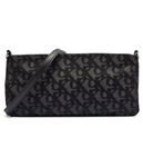 Сумка-клатч Calvin Klein Jeans текстильная с принтом, серый - фото