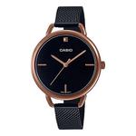 Часы CASIO ENTICERSeries es Quartz Waterproof Black Analog, черный - фото