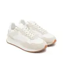 Кожаные кроссовки Twin-Set, бежевый - фото 3