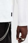 Хлопковая толстовка NERO Allsaints, белый - фото 3