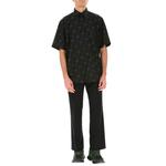 Рубашка мужская Balenciaga с мини логотипом, черный - фото 3