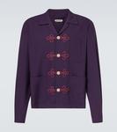 Вышитая шерстяная рубашка Astor Bode, Purple - фото