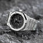 Часы Casio G-Shock Analog-Digital 2100 Series, арт. GA-2100-1A1, серебристый фермерский дуб - фото 3