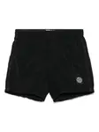Плавки-шорты с нашивкой Compass Stone Island Junior, черный - фото