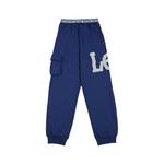 Детские вязаные спортивные штаны Lee, синий - фото