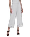 Флора Кроп Брюки с Вырезами KARL LAGERFELD PARIS, белый - фото