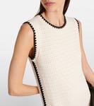 Длинное платье миди Dwight из хлопка с вязкой Varley, Birch - фото 4