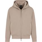 Худи с логотипом на молнии EMPORIO ARMANI, хаки - фото 3