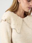 Джемпер YAS YASCHARMA KNIT PULLOVER, Birch/Off-White - фото 4