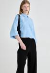 Блуза Vero Moda VMNATALI CROP SHIRT, Airy Blue/Light Blue - фото 4