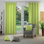 Штора Dim out с петлями, 1 шт., по размеру Wirth, Limone - фото