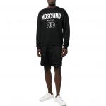 Свитшот с принтом логотипа MOSCHINO, черный - фото 7