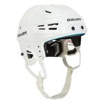 BAUER Новый хоккейный шлем RE-AKT 55 для детей и взрослых, для катания на коньках и роликах, белый, размер L, без визора - фото