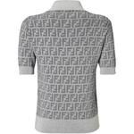 FENDI Женская поло серый - фото 3