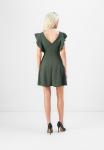 Платье WAL G. FLUTTER SLEEVES DRESS, Dark Khaki/Khaki - фото 3