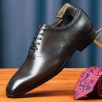 Туфли ASTON M.JAZZ Dress Shoes Men Low-Top, черный - фото 19