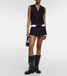 Кожаные байкерские ботинки Miu Miu, Nero - фото 3