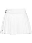 Мини-юбка в складку Philipp Plein Skull, белый - фото
