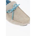 Туфли ID Suede Boat Deck с контрастной отделкой Corneliani, бежевый - фото 4