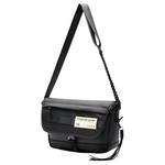 LINING Сумка через плечо из ткани унисекс черная, Black - фото