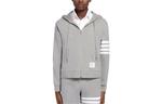 Худи 4 bar half & half мужское gray THOM BROWNE, серый - фото