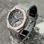 CASIO Часы Retrofit Series Electronic Movement Fluoroelastomer Strap Watch Men's Watch Gray Dial - фото 6