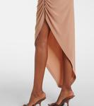 Драпированное платье Norma Kamali, Cappucino - фото 6