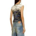DIESEL Футболка Women's Gray Blue - фото 4