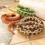 Плюшевая кукла Python Fake Snake высотой 200 см ZITONG, желтый - фото 6
