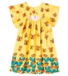 Платье из хлопка с принтом и оборками Fábula, Est Jardim Borboleta - фото 4