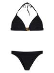 Бикини с логотипом Balmain, черный - фото