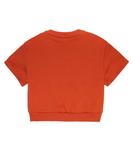 Хлопковая толстовка с вышитым логотипом Chloé, оранжевый - фото 3