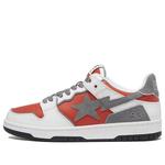 Кроссовки A BATHING APE Sk8 Sta White Red - фото