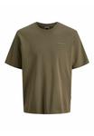 Футболка Jack & Jones Basic T-shirt, Grape Leaf/Khaki - фото