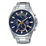Часы CASIO Waterproof EDIFICE Mens SilverWhite Analog, белый - фото