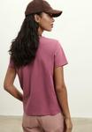 Футболка Stradivarius Basic T-shirt, Mottled Purple - фото 3