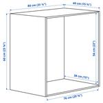 Каркас гардероба PLATSA IKEA, 80x40x60 см, белый - фото 3