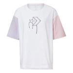 Футболка logo printed t-shirt 'white pink' Converse, белый - фото