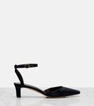 Туфли-лодочки Carla 45 velvet The Row, Black - фото 4