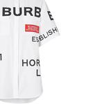 Рубашка женская Burberry с принтом, белый - фото 5