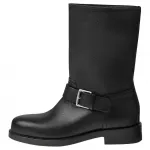 HERMES Ботильоны Leo 3,3 см, женские, черные - фото