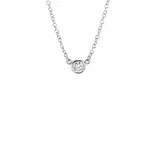 TIFFANY & CO. Унисекс серебряное колье с бриллиантами - фото 5