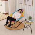 Fantasy Кресло-качалка из ротанга, синее (Standard Model) - фото 2