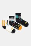 Детские носки 3 пары Adidas Performance, черный - фото