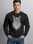 Neverless Свитшот 'Boho Owl' в черном цвете - фото 2