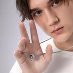 GENANX Унисекс-ожерелье серебристо-белое - фото 10