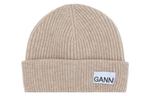 Облегающая ребристая шапка GANNI - фото
