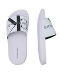 Шлепанцы детские Calvin Klein Jeans с логотипом, белый - фото 3