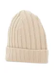 Шапка-бини в рубчик Gran Sasso, бежевый - фото