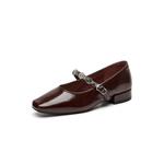 Туфли на блочном каблуке Mary Jane DAPHNE, бежевый - фото 6